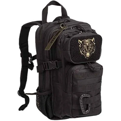 Image of Mil Tec Unisex Kid&#039;s Backpack 14001102 Backpack, Black, Standard Size