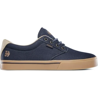 Image of Etnies Jameson 2 ECO Skate shoes, Men&#039;s, Size: 13, Navy/gold Textile