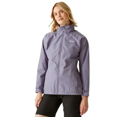 Image of Regatta Women&#039;s Water repellent Daysha II Waterproof Jacket Purple Sage, Size: 18