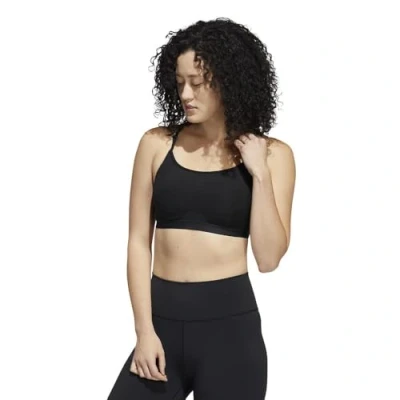 Image of adidas Performance Aeroreact Light support sports bra, Women&#039;s, Size: XXSxA C, Black