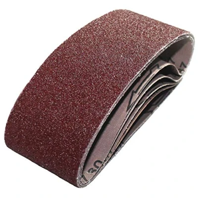 Image of 10 x K120 fabric sanding belts for belt sanders, size 75 533, sanders