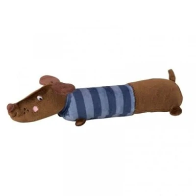 Image of Smart Garden Zoon Frankie Sausage Dog Dachshund Soft Squeaky Plushie Toy 33cm