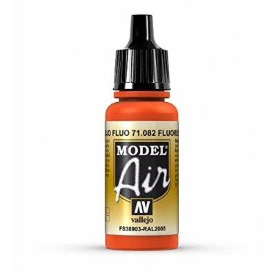 Image of Vallejo Model Air 17 ml Acrylic Paint Fluorescent Red