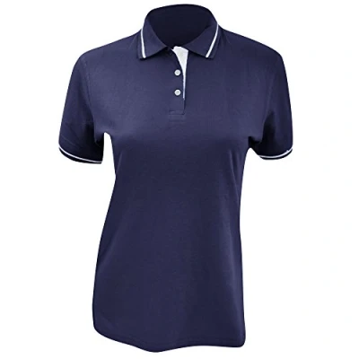 Image of Kustom Kit Ladies St. Mellion Short Sleeve Polo Shirt (10) (Navy/White)