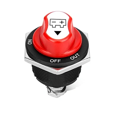 Image of WE LITING Battery Disconnect Switch Isolator 12V 32V ON Off OUT Power Cut Kill 200A Cont 300A INT Waterproof For Marine Boat Truck RV Car Vehicles