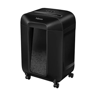 Image of Fellowes 12 Sheet Paper Shredder for Office Cross Cut with Auto Reverse Jam Solution &amp; SafeSense Technology Powershred LX85 Home 19L Pull Out Bin DIN Level P4
