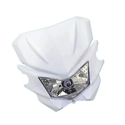 Image of 35W Off Road Dirt Bike Motorcycle Front Headlight Headlamp For Honda Kawasaki Suzuki Yamaha KLX Dual Sport Custom (White)