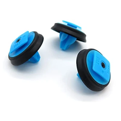Image of VVO Fasteners Blue Plastic Rear Wheel Arch Flares &amp; Moulding Trim Clips for Fiat 500X, Panda Cross, (Pack of 10)