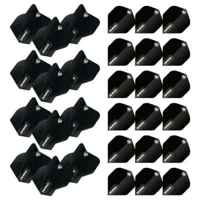 Image of WINMAU Rhino Extra Thick Black dart flights 10 sets per pack (30 in total)