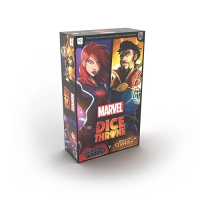 Image of USAopoly Marvel Dice Throne Black Widow vs Doctor Strange, Board Game, Ages 8 Plus, 2 Players, 30 Plus Minutes Playing Time