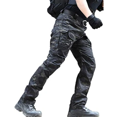 Image of zuoxiangru Men&#039;s Water Resistant Trousers Relaxed Fit Tactical Combat Army Cargo Work Pants with Multi Pocket (#56 Ay, Tag XXL)