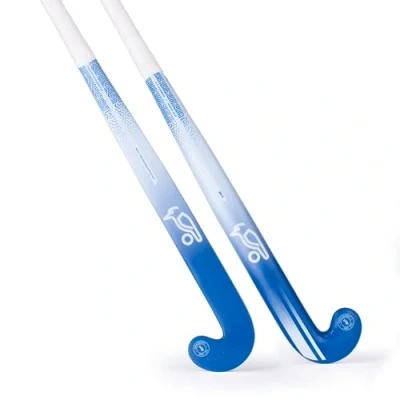 Image of Kookaburra Unisex Sky Mid Bow Field Hockey Stick, Blue/White, 36.5 Light EU