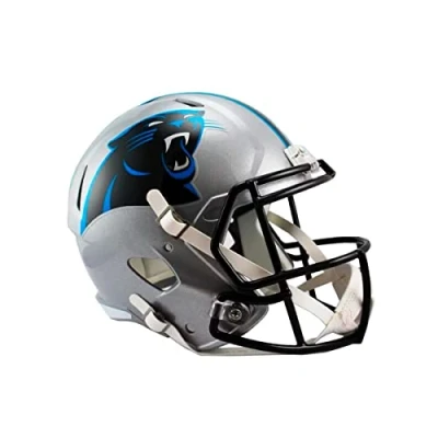 Image of Riddell NFL Carolina Panthers Speed Mini Helmet