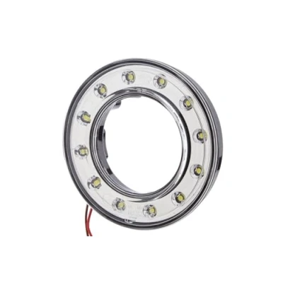 Image of HELLA 2PF 008 405 051 Position Light LED 24V Fitting/Screw Connection Lens Colour: Crystal clear Cable: 160mm Plug: open cable ends Quantity: 1