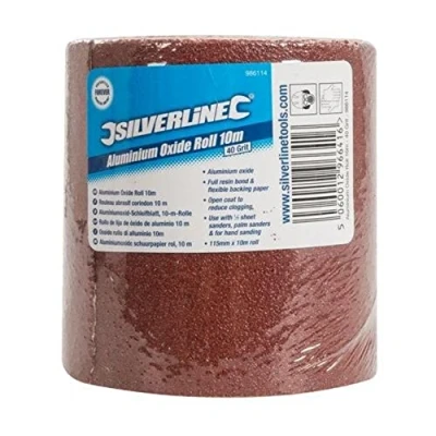 Image of Silverline Aluminium Oxide Roll 10m 40 Grit