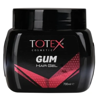 Image of Totex Hair Styling GumGel Gummy Ultra Strong Edge Control Red Gel For Men Woman Afro Braiding 700 ml