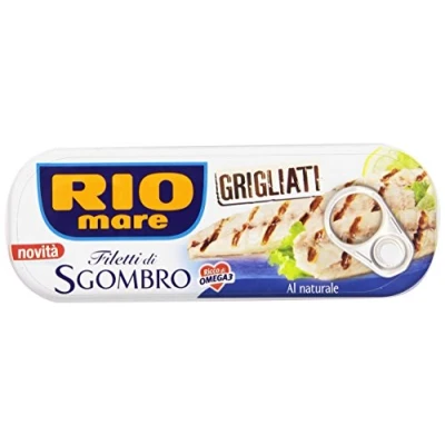 Image of Rio mare Natural Grilled Mackerel Fillets, Rich in Omega 3 120 G Parent