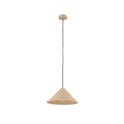 Image of Lindby Clarine pendant light, beige, Ø 32 cm, metal