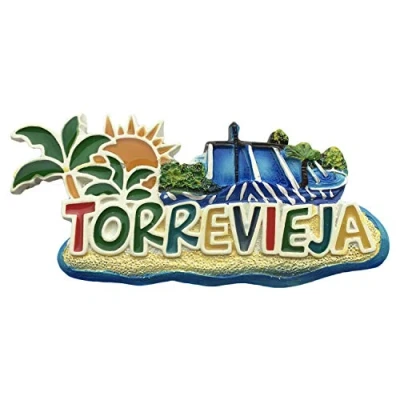 Image of Torrevieja Spain Letters 3D Refrigerator Magnet Travel Sticker Souvenirs,Home &amp; Kitchen Decoration Fridge from China