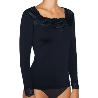 Image of YSABEL MORA Women&#039;s 430 70002 marine L Thermal T Shirt, Navy,