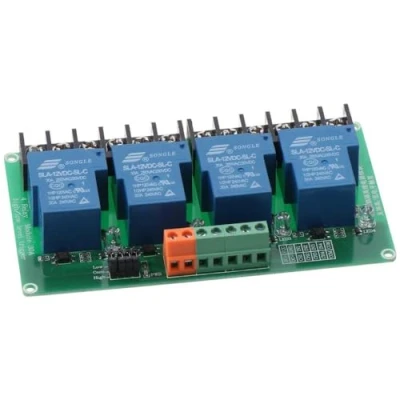 Image of Fudeshe 4 Channel Relay Module 30A Industrial Control DC 12V Equipment Smart Home