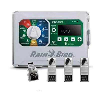 Image of Rain Bird Controller Indoor Outdoor Lawn Irrigation Sprinkler Timer ESPME3 (+ WiFi + 3 Modules)
