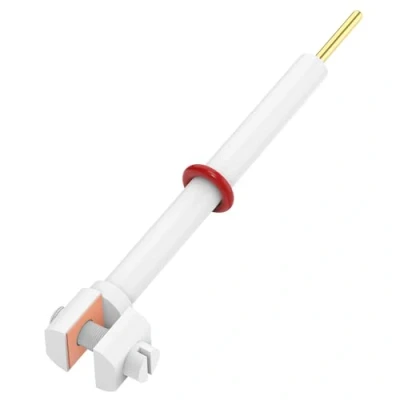 Image of Labasics PTFE Copper Electrode Holder, Electrolysis Cells Clamp Solid Sample Conductive Holder Clip with 10 x mm High Purity Sheet and Body