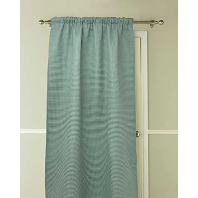 Image of Aria Design Embossed Thermal Door Curtain 117x213cm Helps Reduce Energy Costs Fuel Bill Friendly Product Choice of Colours (Mineral)