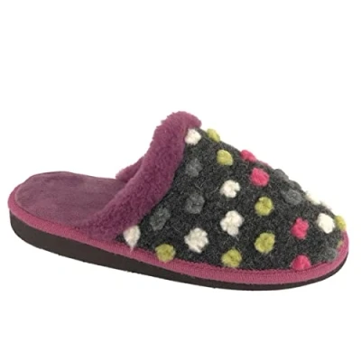 Image of Sleepers Womens Donna Superlight Thermal Mule Slippers Purple 6 UK