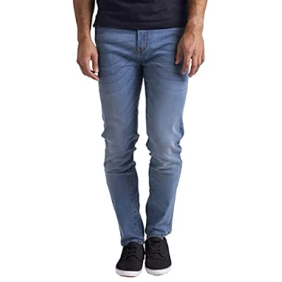Image of westAce Mens Flex Jeans Stretch Skinny Relaxed Slim Fit Casual All Waists Denim Pant (Black, 40 Waist x 30 Length)