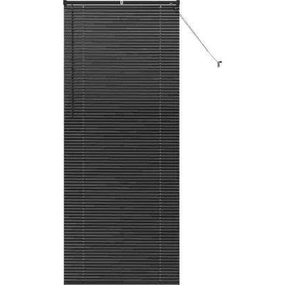 Image of With Curtains Other Manual Black 90 x 220 cm Aluminium Vidaxl
