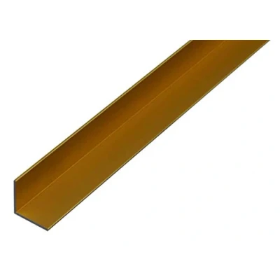 Image of Corner Profile Aluminium 1000 x 40 mm goldfarbig eloxiert
