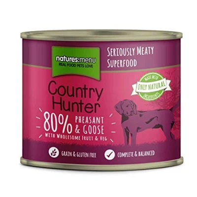 Image of Natures Menu Country Hunter Dog Food Can Pheasant &amp; Goose (6 x 600g)
