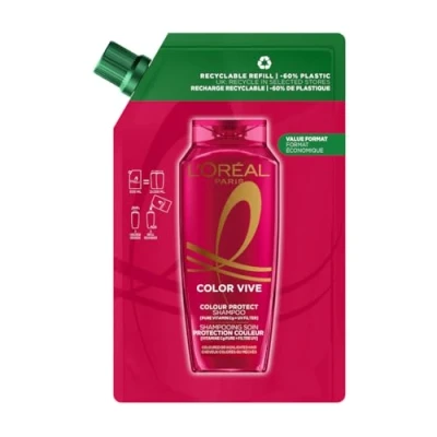 Image of L&#039;Oral Paris Elvive Colour Protect Shampoo Refill Pouch 500ml