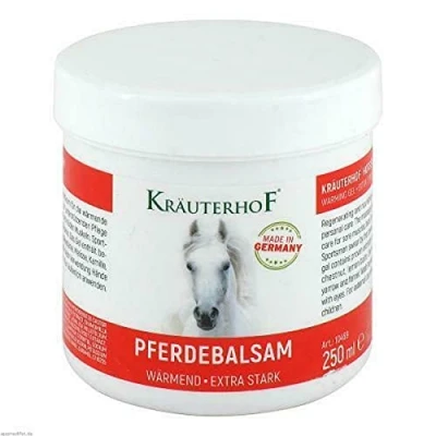 Image of Winter Warming Gel (Strong Effect) with Hops, Yarrow, Mistletoe, Lemon Balm, Vines Leaves, Horse Chestnut 250 ml by Krauterhof