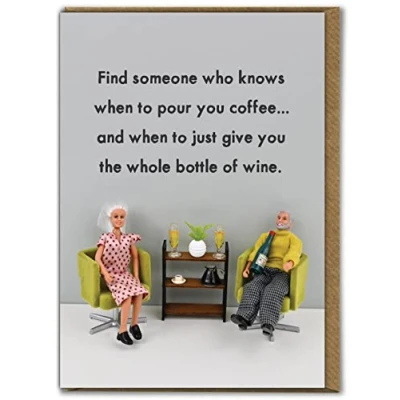 Image of Bold &amp; Bright Funny Anniversary Valentines Card &#039;Find Someone&#039; Cheeky Cards For Husband Wife Boyfriend Girlfriend Partner Novelty Humour