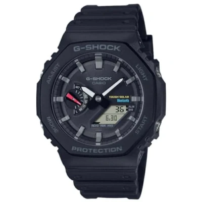 Image of G SHOCK Solar Bluetooth Unisex Watch, Size: One Size, Black