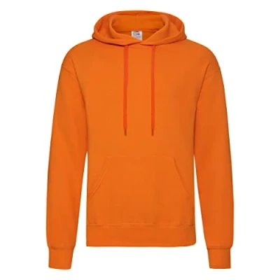 Image of Fruit of the Loom Men&#039;s Classic Hooded Sweatshirt, Orange, XX Large