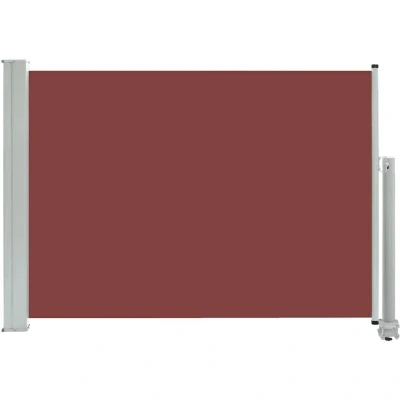 Image of vidaXL Patio Retractable Side Awning 80x300 cm Brown