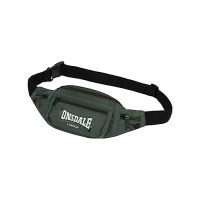 Image of Lonsdale Hip Bag One Size Olive/Black/White, Standard Size, Bum