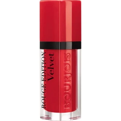 Image of Bourjois Rouge Edition Velvet Liquid Lipstick 3 Hot Pepper Reds, 7.7 ml