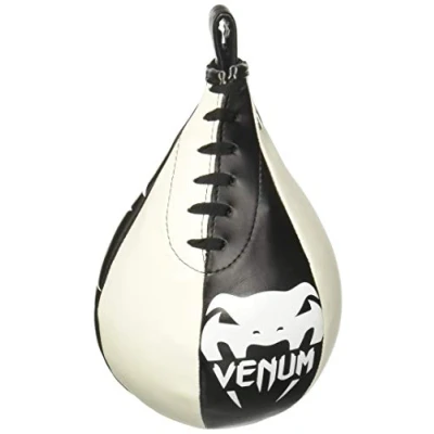 Image of Venum Skintex Leather Speed Bag, Black/Ice, Large