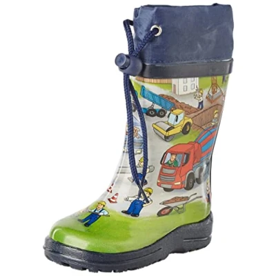 Image of Beck Boys Construction Worker Wellington rain boots