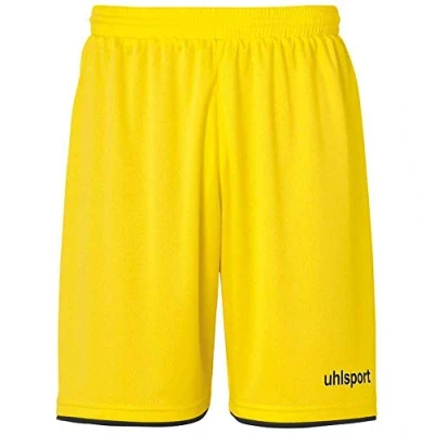 Image of uhlsport Club Men&#039;s Football Shorts, Mens, 100380607, Lime Yellow/Black, 2XL