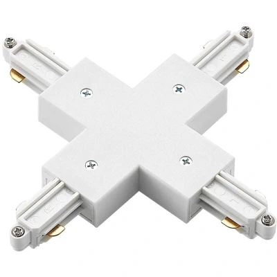 Image of Lindby X connector Linaro, white, single circuit track lighting system