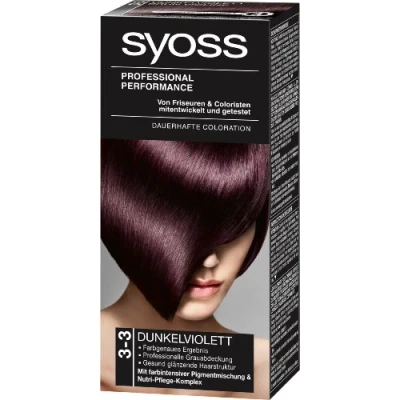 Image of Syoss 3 Hair Dye Dark Purple Level