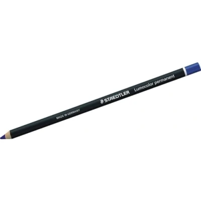 Image of Staedtler Lumocolor Permanent Dry Marker Pencil Blue