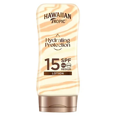 Image of Hawaiian Tropic Hydrating Protection Sunscreen Lotion SPF 15 180ml