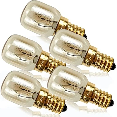 Image of YANUODA Oven Bulb 25W 300C Small Edison Screw E14 Brass Base Salt Lamp Pygmy (5)