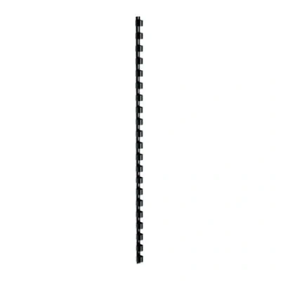 Image of 5 Star Office Binding Combs Plastic 21 Ring 25 Sheets A4 6mm Black [Pack 100]+Free Finchley Refill Pen